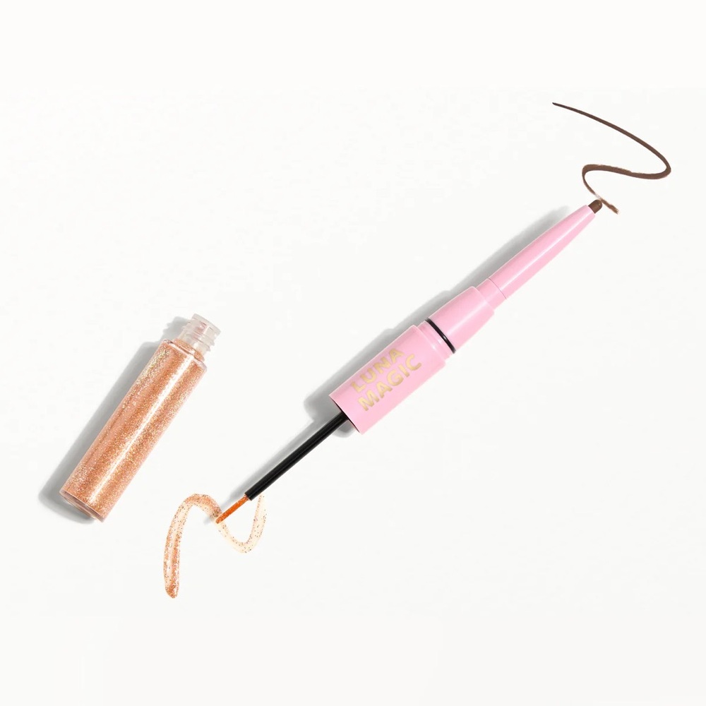 Luna Magic | Glitter Eyeliner Duo in Mocha & Mesmerize Rose Gold ✨